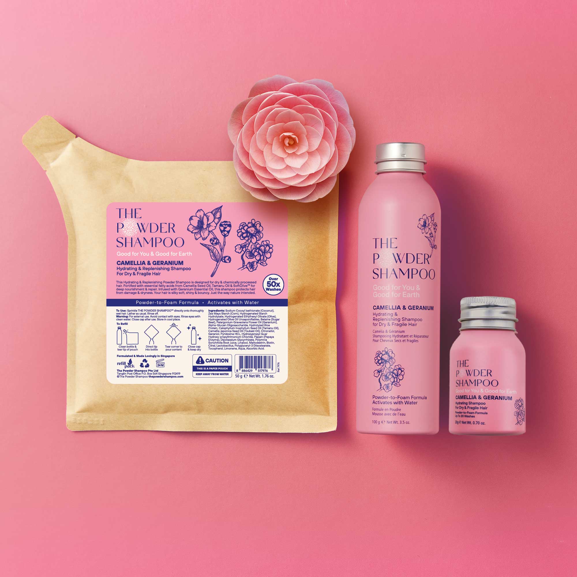 Hydrating Powder Shampoo For Dry & Fragile Hair (Refill pack)