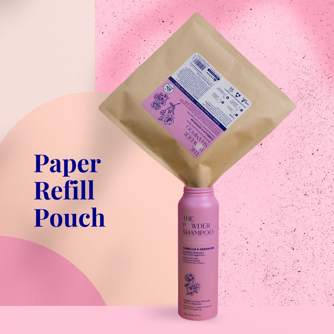 Bundle - Hydrating Powder Shampoo For Dry & Fragile Hair (70g) + Refill pack
