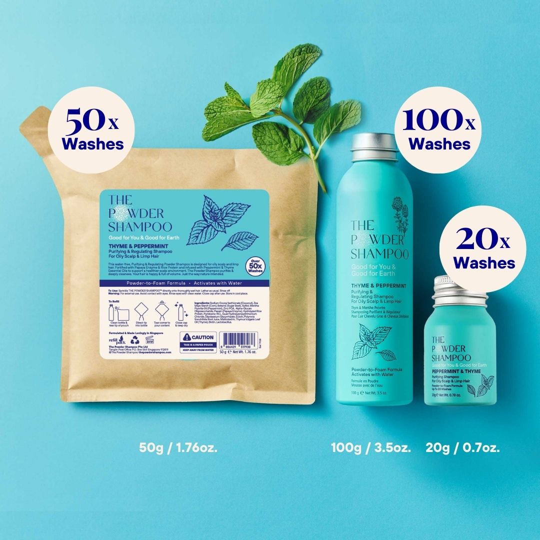 Purifying Powder Shampoo For Oily Scalp &amp; Limp Hair (20g)