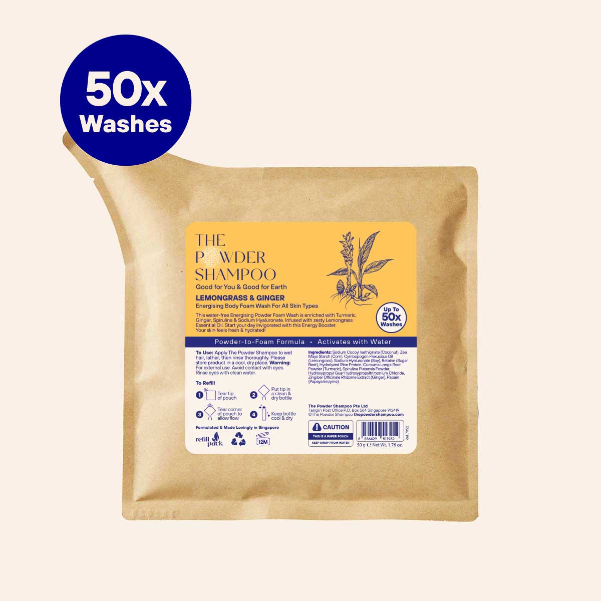 Energising Body Wash (Refill pack)