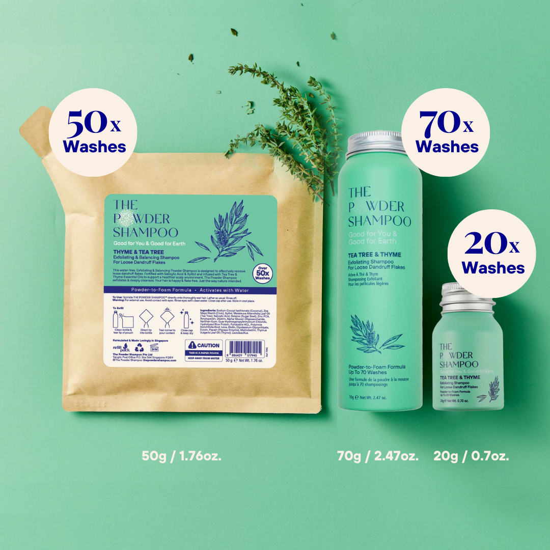 Exfoliating Powder Shampoo For Anti-Dandruff Scalp Refill pack)