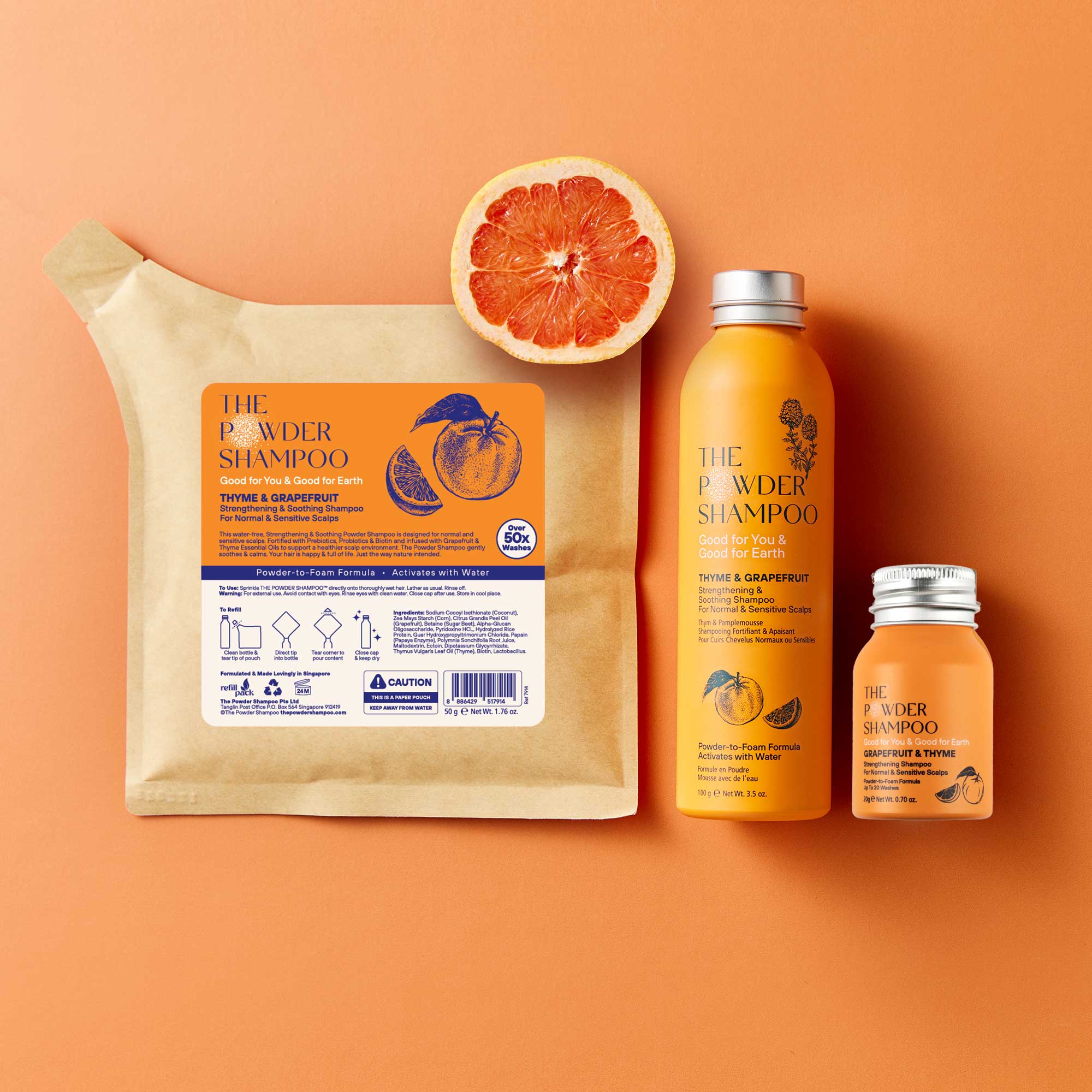 Strengthening Powder Shampoo For Normal &amp; Sensitive Scalps (Refill pack)