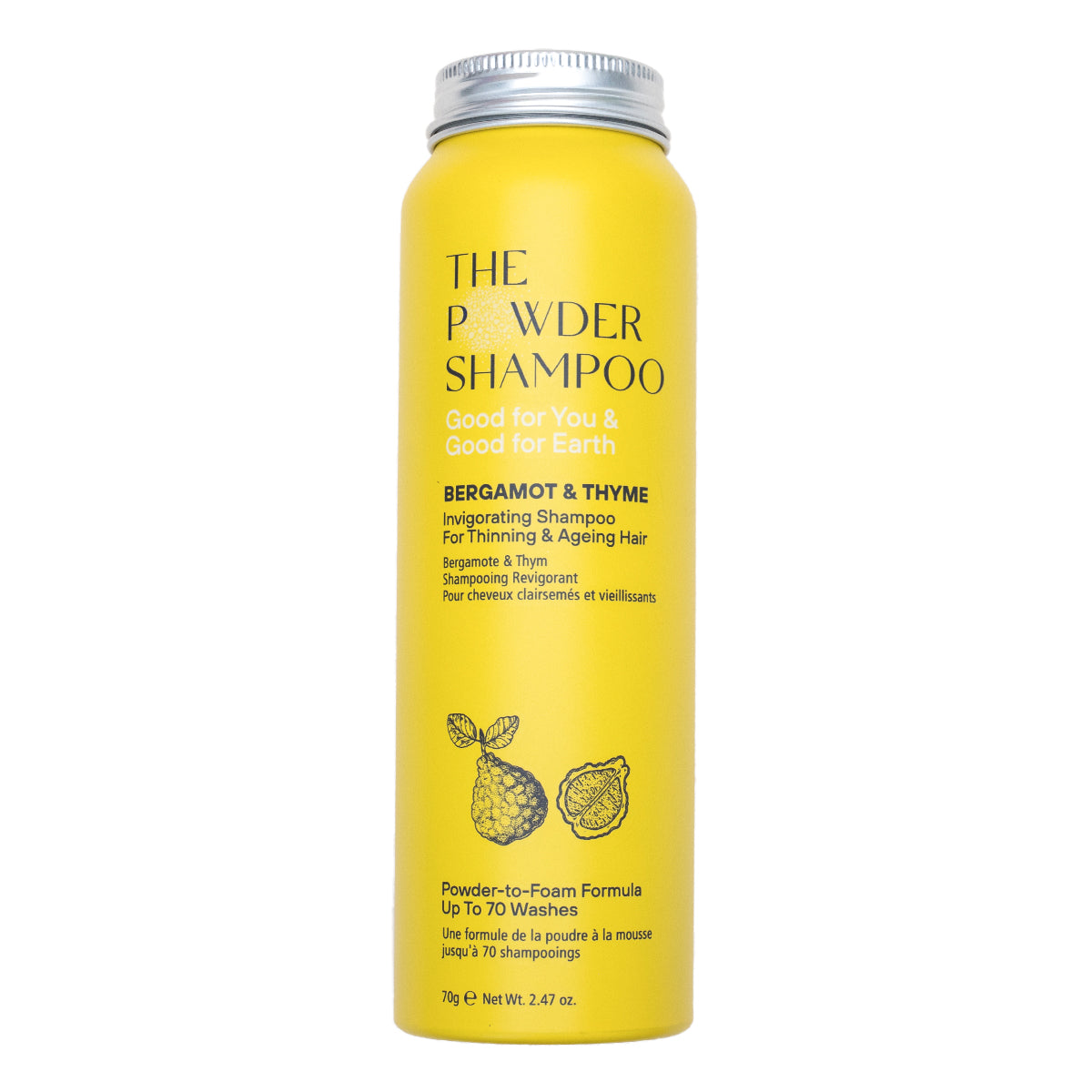 Invigorating Powder Shampoo For Thinning &amp; Ageing Hair (70g)